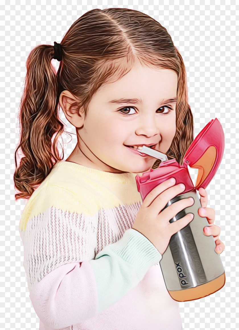 Brown Hair Hand Cheek Pink Forehead Child Ear PNG