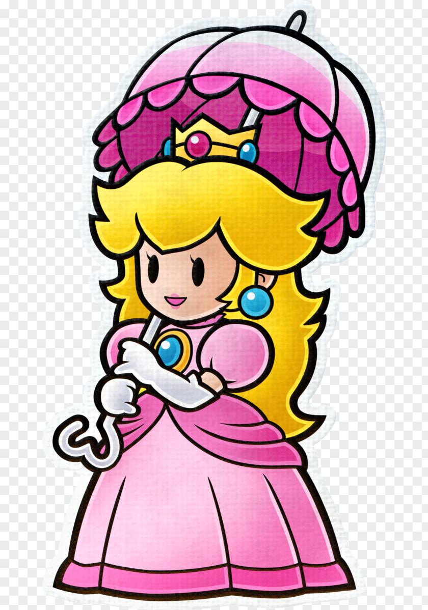 Peach Princess Paper Mario: Color Splash Wii U PNG