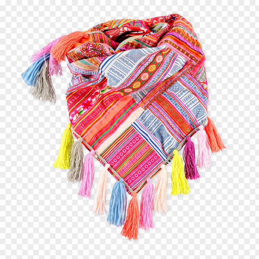 Red Scarf Stole Wool PNG