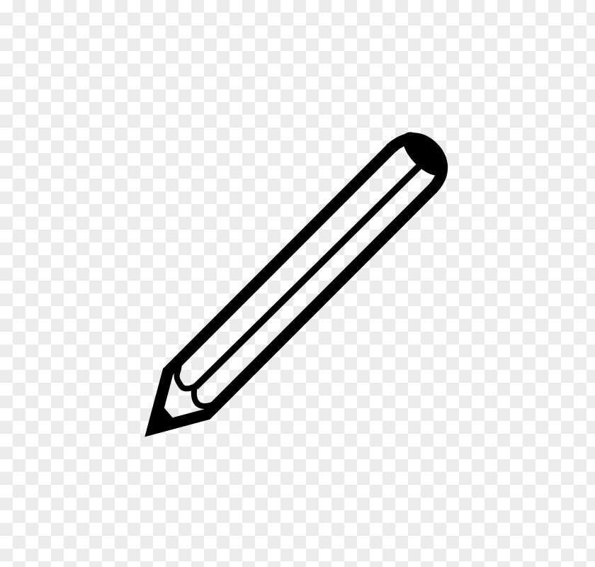 Images Of A Pencil Black And White Clip Art PNG