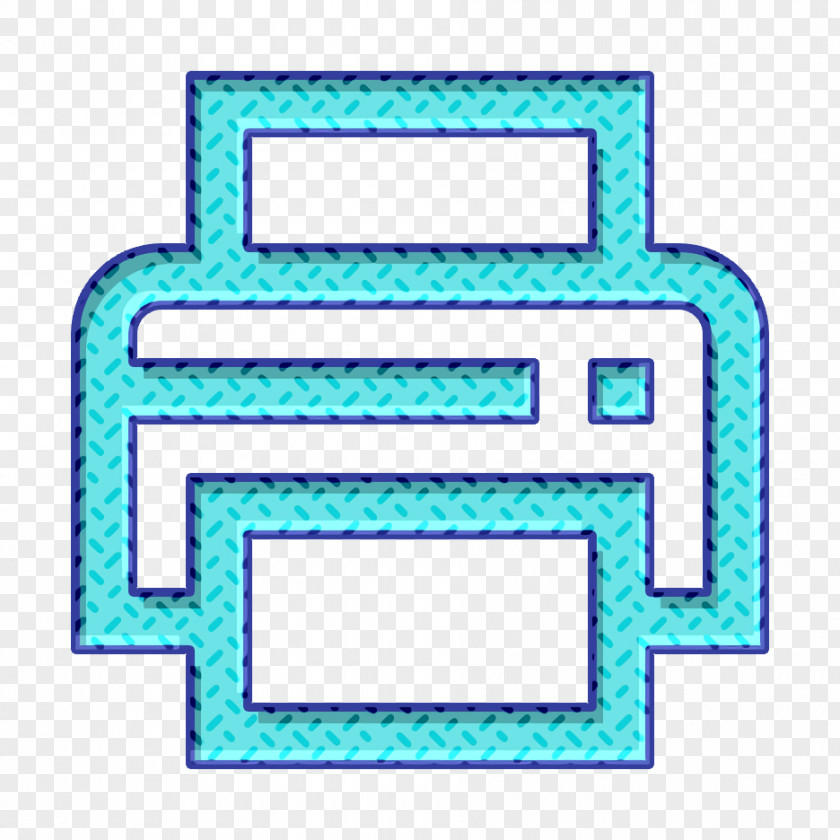 University Icon Printer Stamp PNG