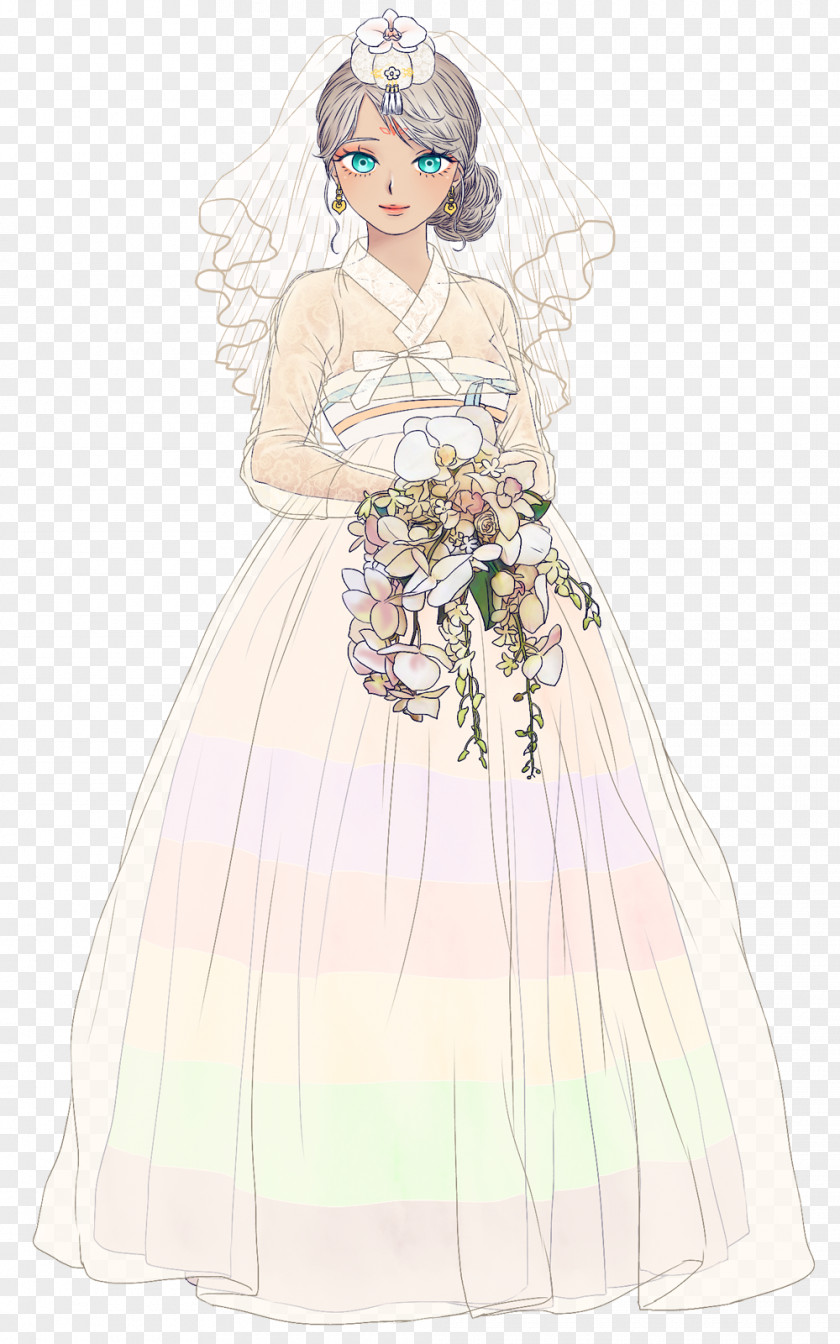 Bride Gown Fairy Wedding Dress PNG