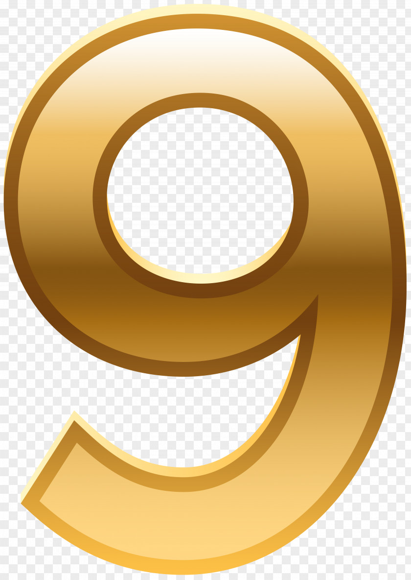 Golden Numbers Number Material PNG