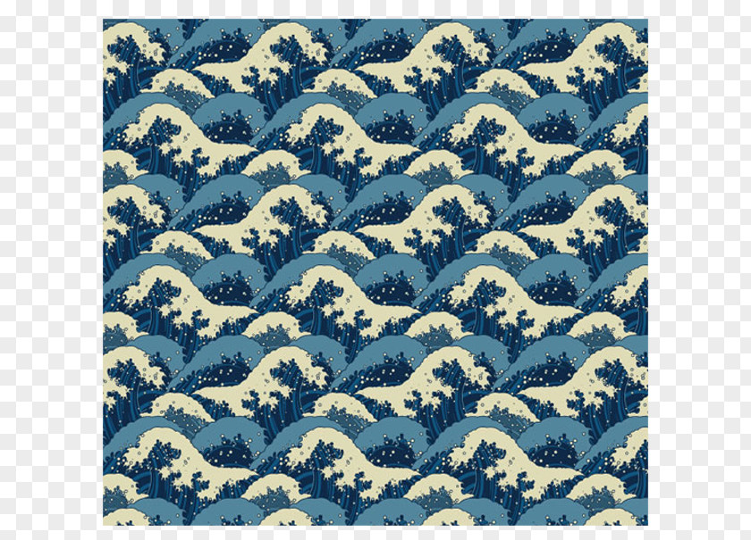 Kanagawa Wave Pattern Background Decoration The Great Off Japan Wind PNG