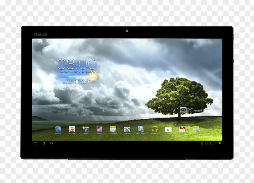 Tablet Image Asus Eee Pad Transformer Prime LED-backlit LCD Television Computer Monitor Multimedia PNG