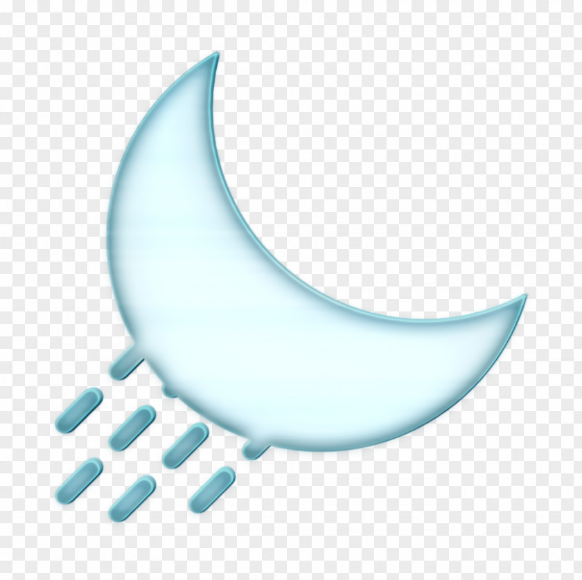 Weather Set Icon Rain Night PNG