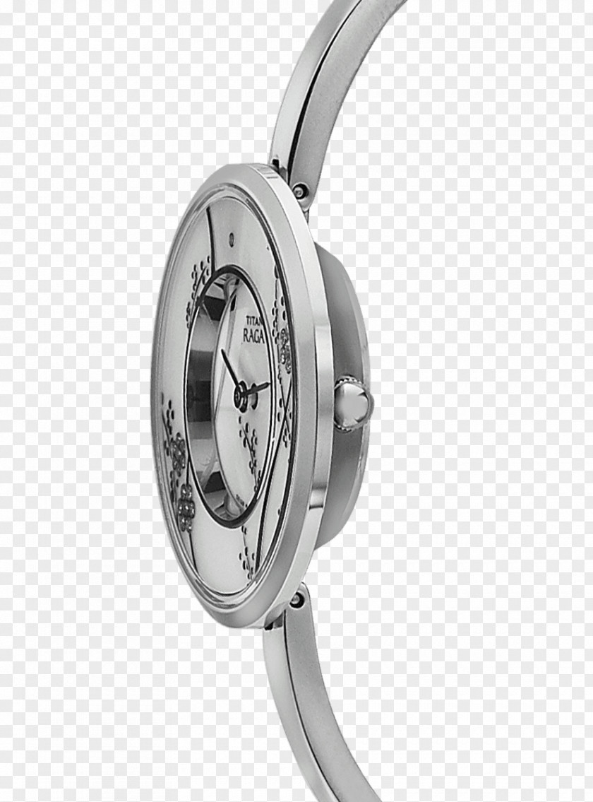 Continental Exquisite Metal Frame Pattern Silver Watch PNG