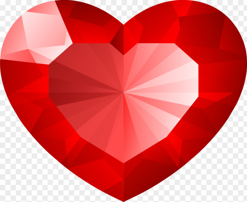 Convex Heart Gemstone Symbol PNG