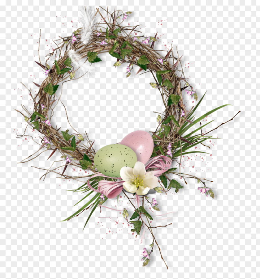 Easter Frame Flower PNG