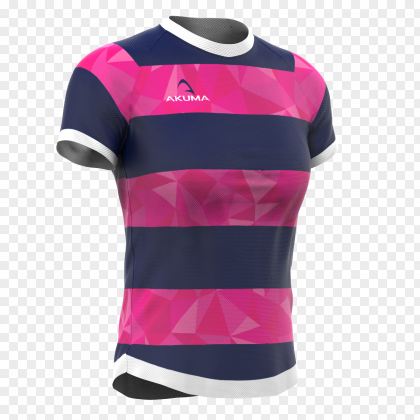 Formfitting Garment T-shirt Sleeve Pink M PNG