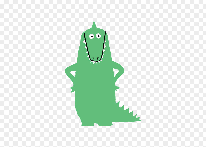 Funny Anthropomorphic Dinosaur Tattoo Terror On Island! Alligator Crocodile Illustration PNG