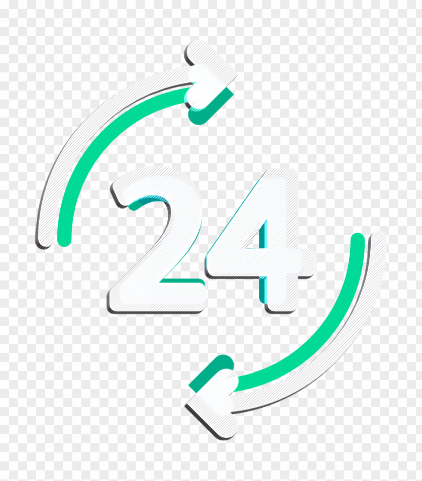 Logistic Delivery Icon 24 Hours PNG