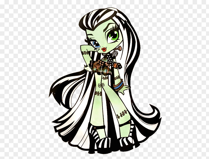 Monster Frankie Stein High Clawdeen Wolf Illustration PNG