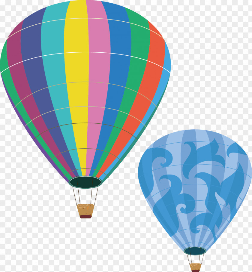 Color Hot Air Balloon Material Ballooning Clip Art PNG
