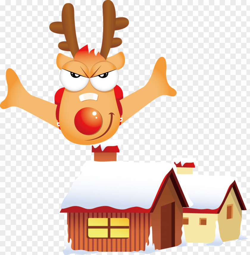 Cartoon Christmas Vector Material Drawing PNG