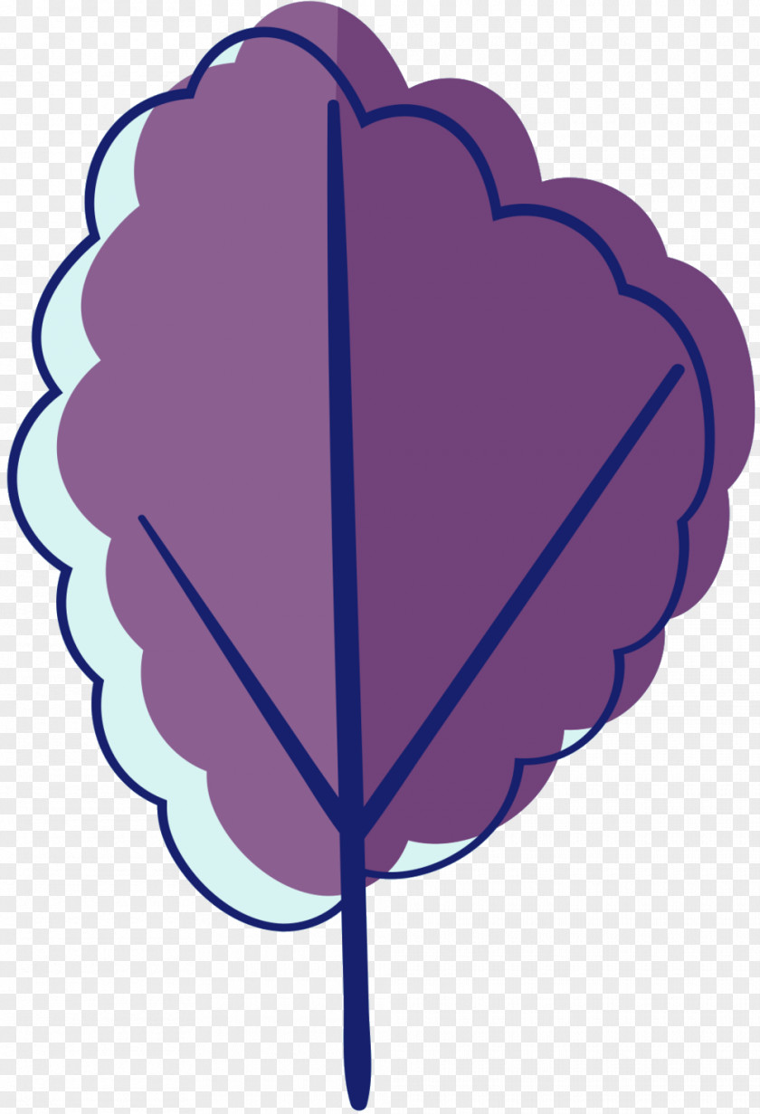 Clip Art Leaf Purple Line Heart PNG