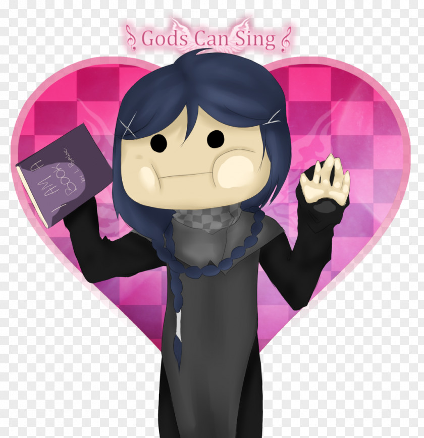 Lovey Pink M Figurine Finger Fiction Character PNG