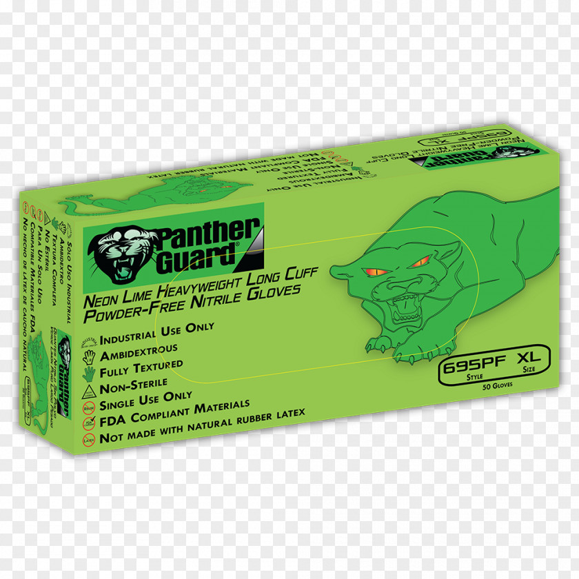 Powder Box Medical Glove Nitrile Disposable Green PNG