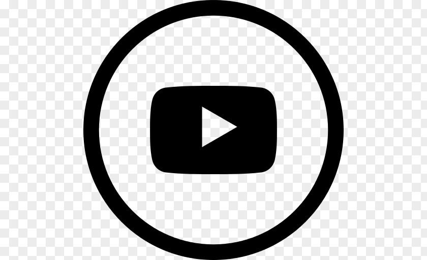 Youtube YouTube Business Black And White Logo PNG