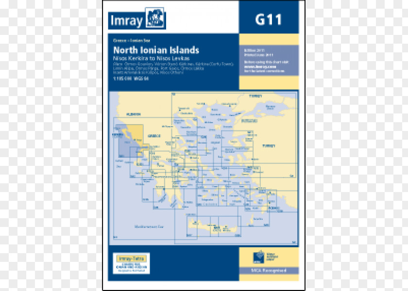 Map Ionian Islands Nautical Chart Admiralty PNG