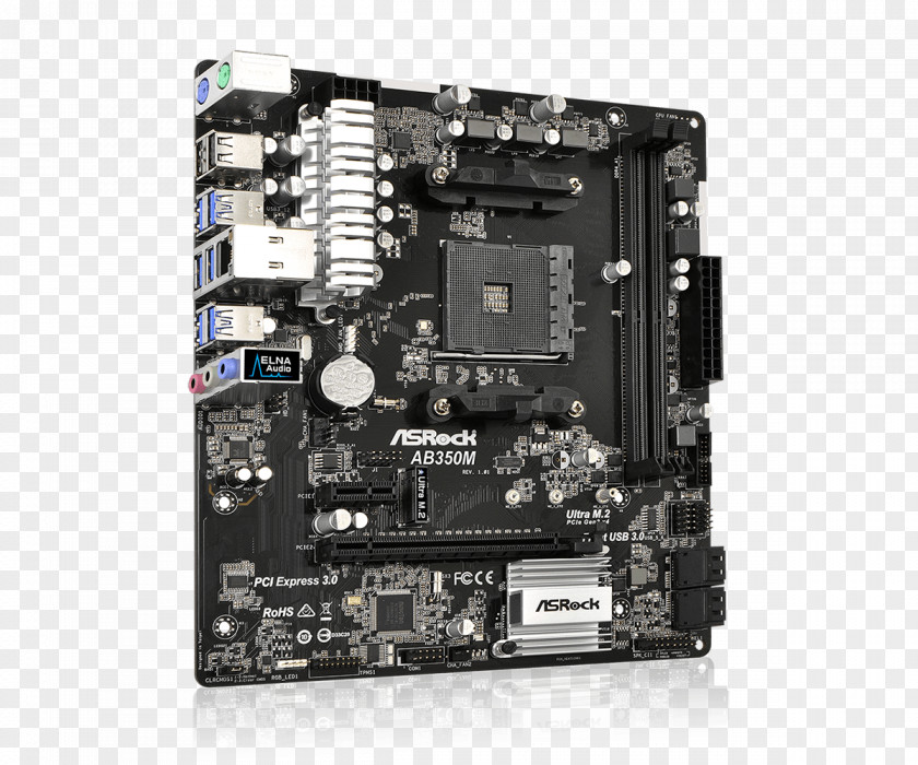 Motherboard Socket AM4 MicroATX DDR4 SDRAM Ryzen PNG