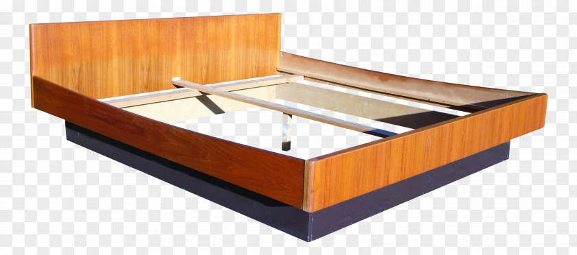 Platform Bed Frame Bedside Tables Size PNG