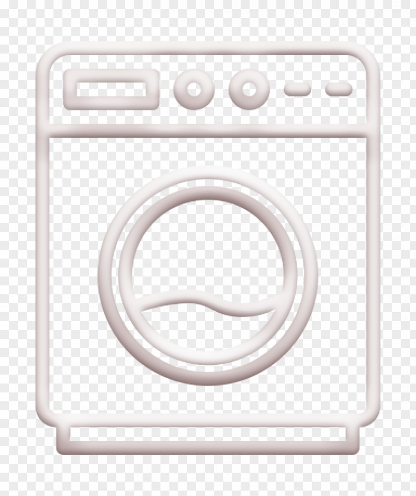 Symbol Rectangle Household Icon Washing Machine Electronic Device PNG