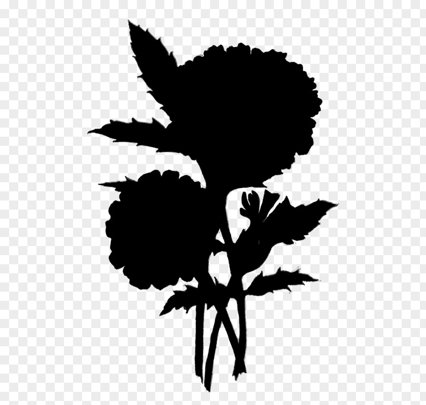 Clip Art Flower Plant Stem Leaf Silhouette PNG