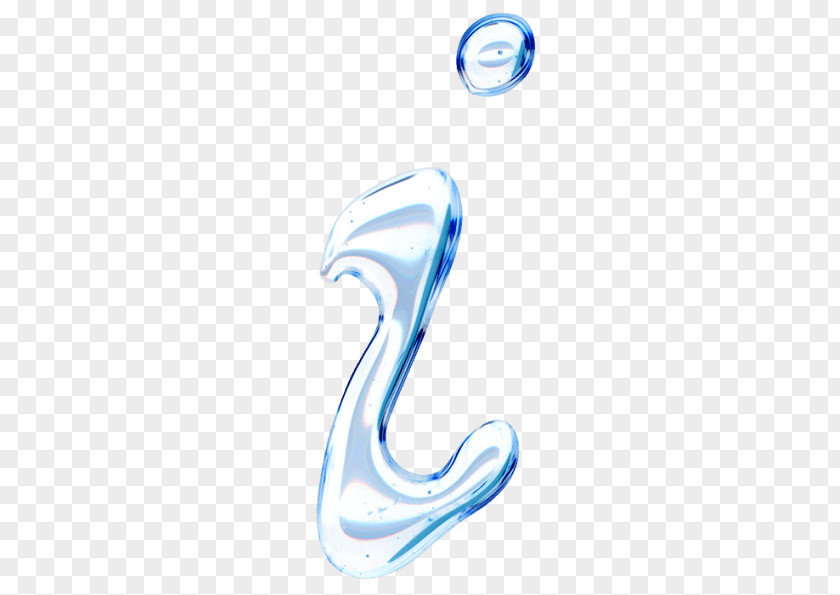 Creative Water Body Jewellery Font PNG