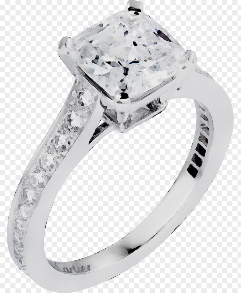 Mineral Silver Wedding Ring PNG