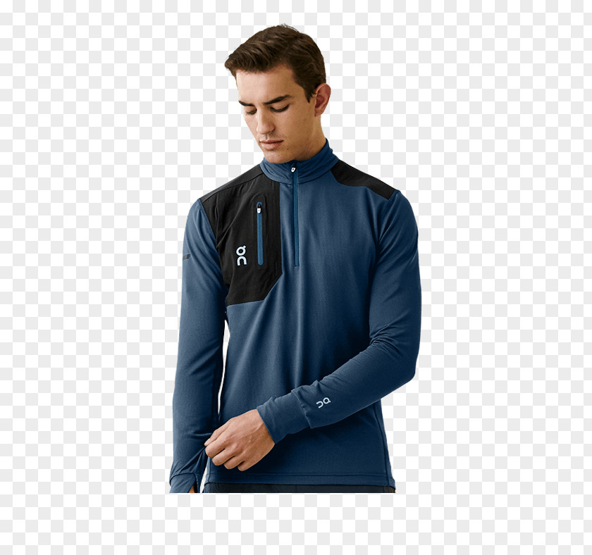 T-shirt Sleeve Polar Fleece Cobalt Blue Shoulder PNG