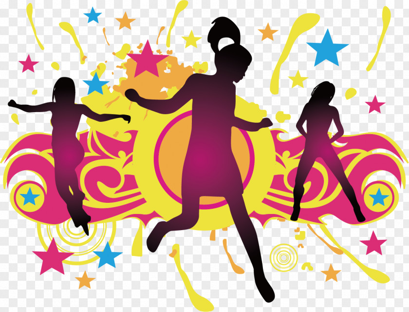 Carnival Women Dance Party Silhouette PNG