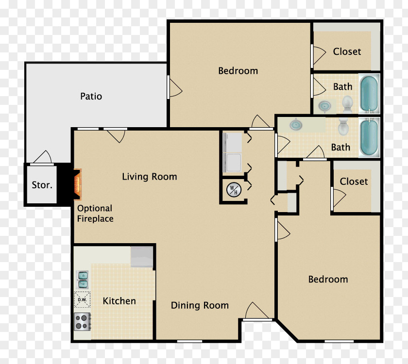 Closet Plan Apopka Verandahs At Hunt Club Apartment Homes Renting Ratings PNG