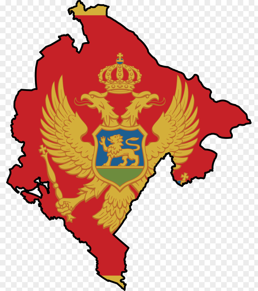 Flag Of Montenegro National Republic PNG