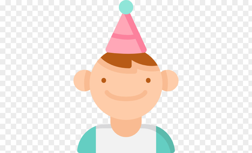 Nose Party Hat Character Clip Art PNG