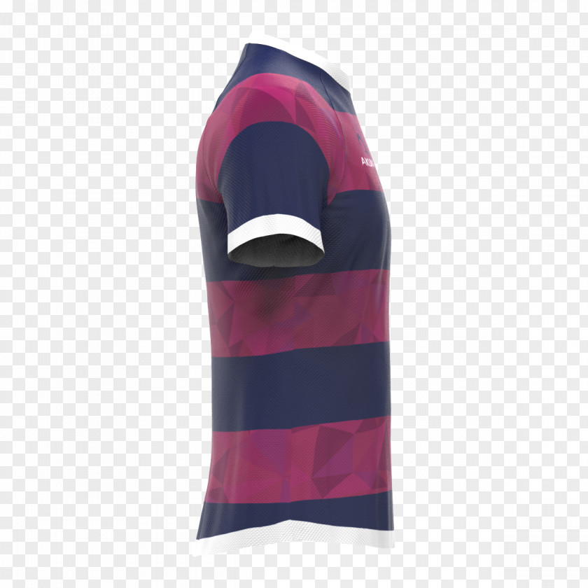 Rugby Jersey Design Pink M Neck PNG