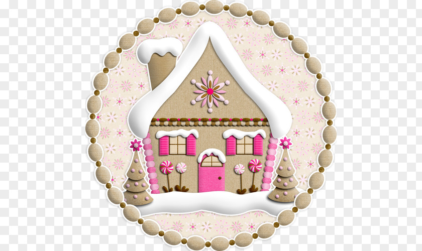 Cartoon Igloo Decoration Gingerbread House Christmas Tree PNG