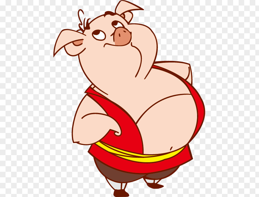 Cartoon Pig Pigsy Domestic Download PNG