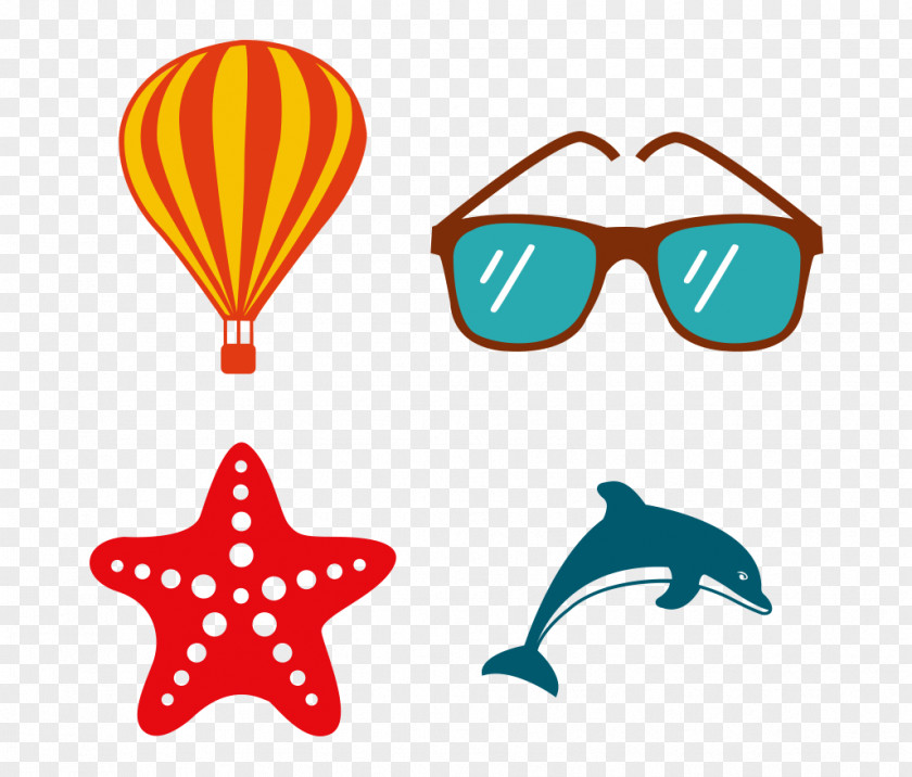 Hand-painted Cartoon Balloon Shell Glasses Dolphin Derry Roe Park Resort Court Fairmont St Andrews Job PNG