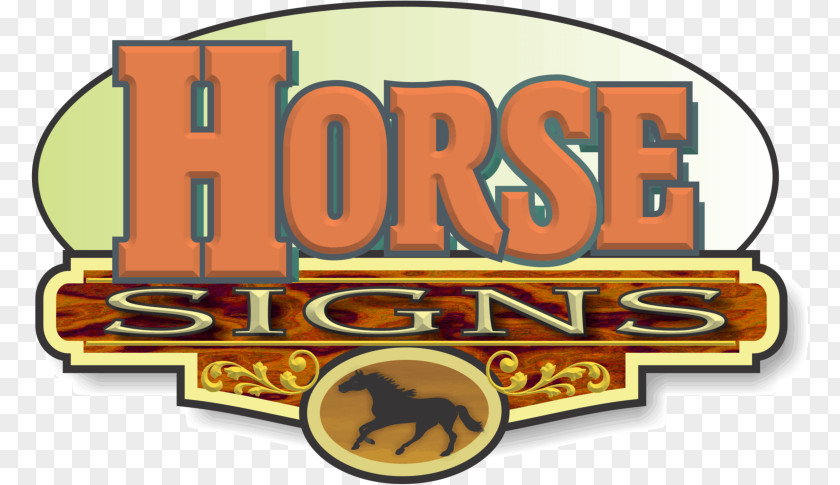 Hand-painted Horse Logo Brand Font PNG