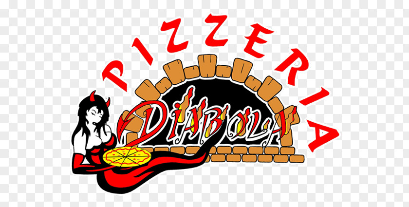 Logo Pizza Italian Cuisine Pizzería Diábola Take-out PNG