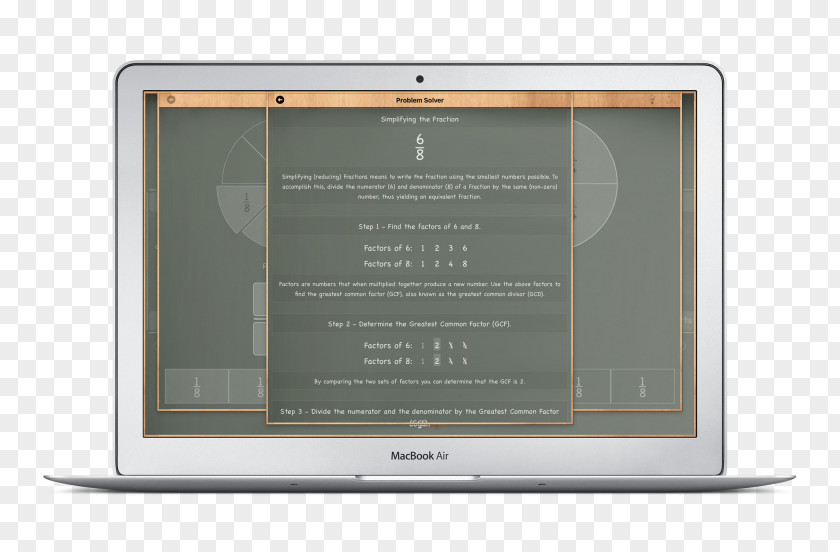 Mathematics Fraction Greatest Common Divisor Multiplication Worksheet PNG