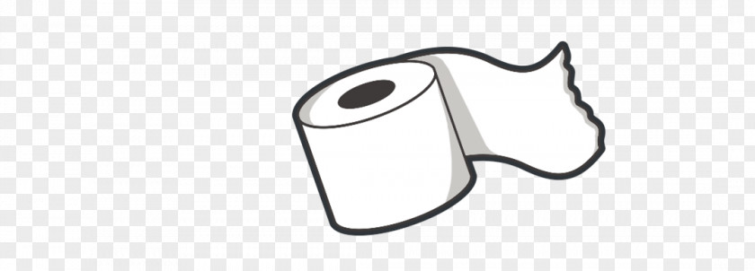 White Cartoon Toilet Paper Roll PNG