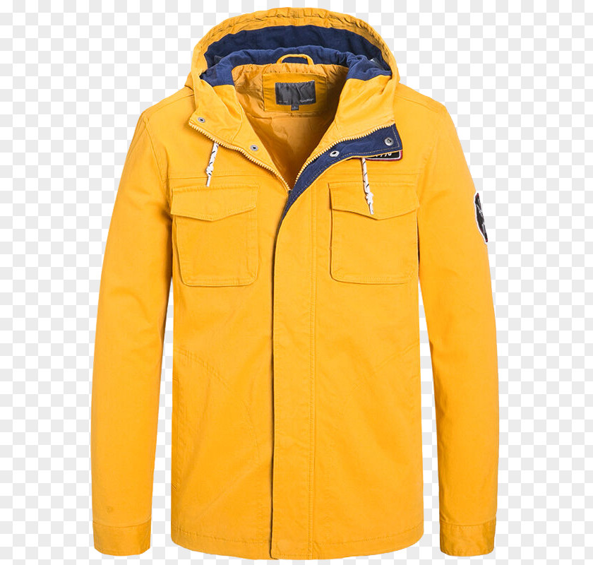 Yellow Jacket Clothing Outerwear Windbreaker PNG