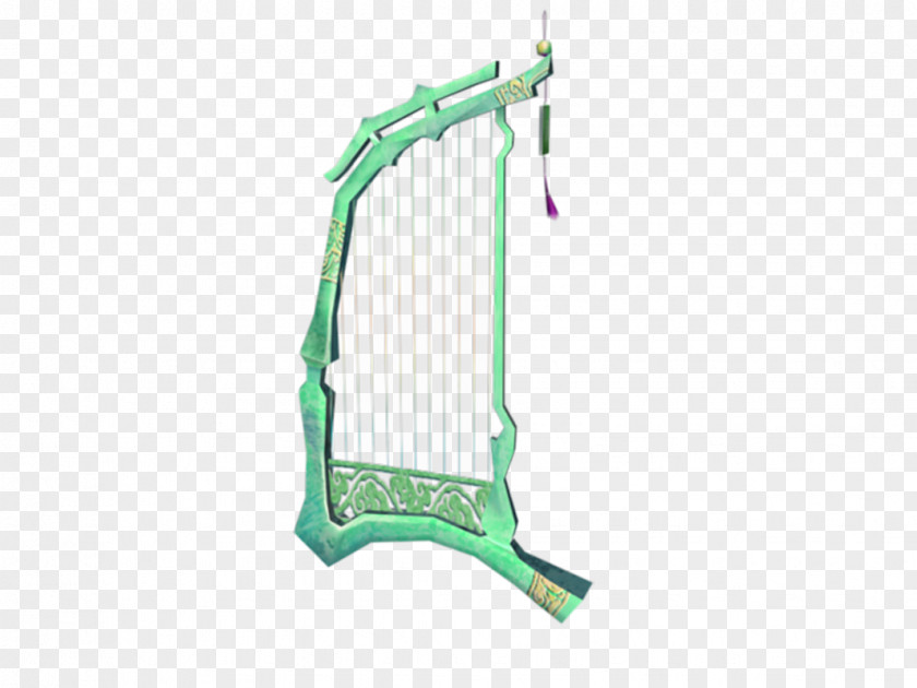 Green Accordion Musical Instrument Harp PNG