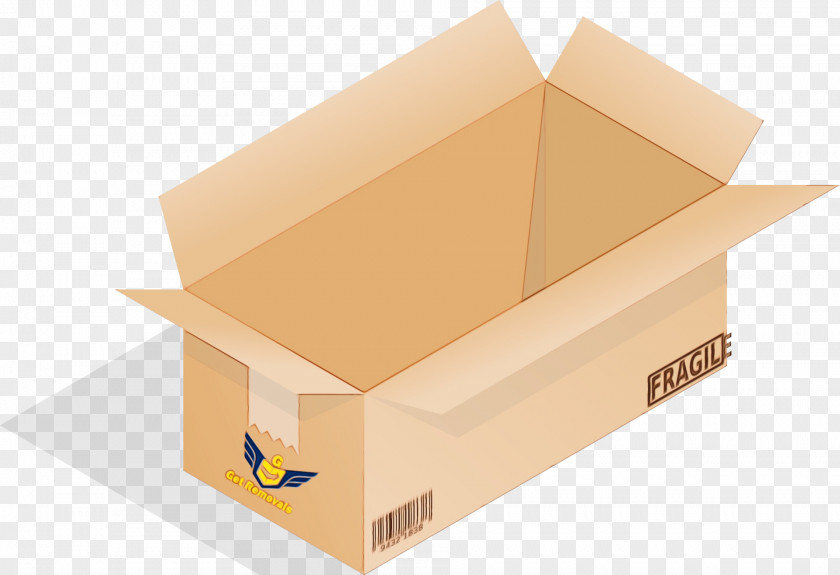 Office Supplies Paper Product Box Carton Yellow Shipping Cardboard PNG