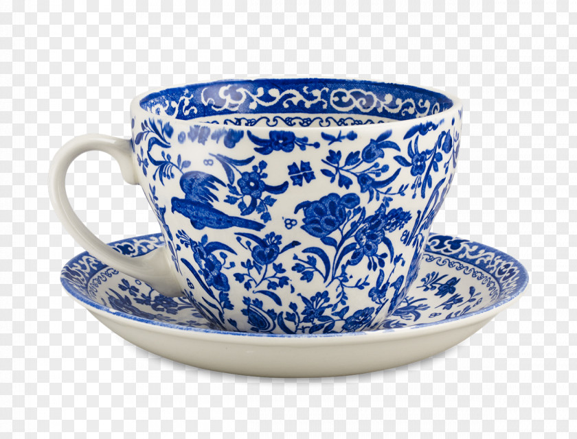 White Tea Coffee Cup Saucer Ceramic Blue And Pottery Teacup PNG