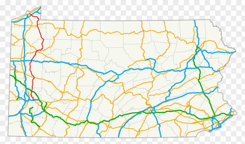 Map U.S. Route 19 In Pennsylvania 62 Road PNG