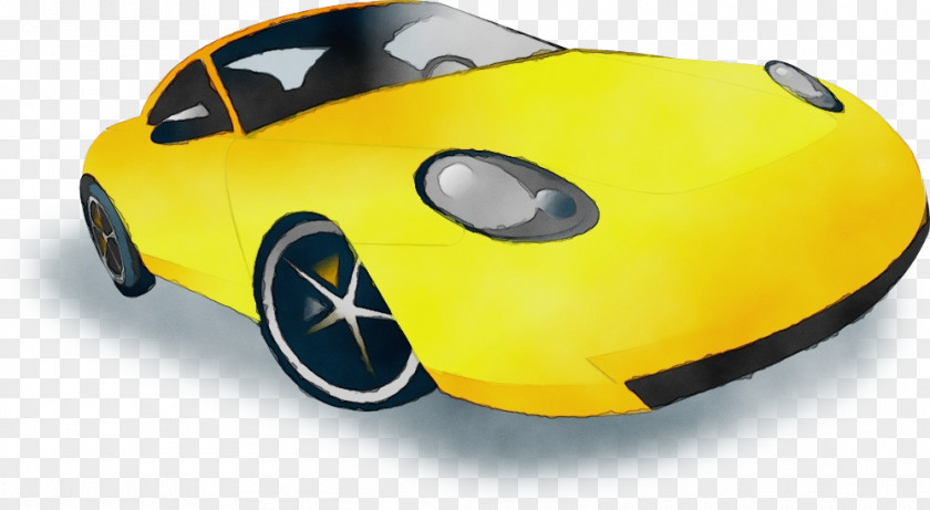 Porsche 911 Supercar Land Vehicle Yellow Car Motor PNG
