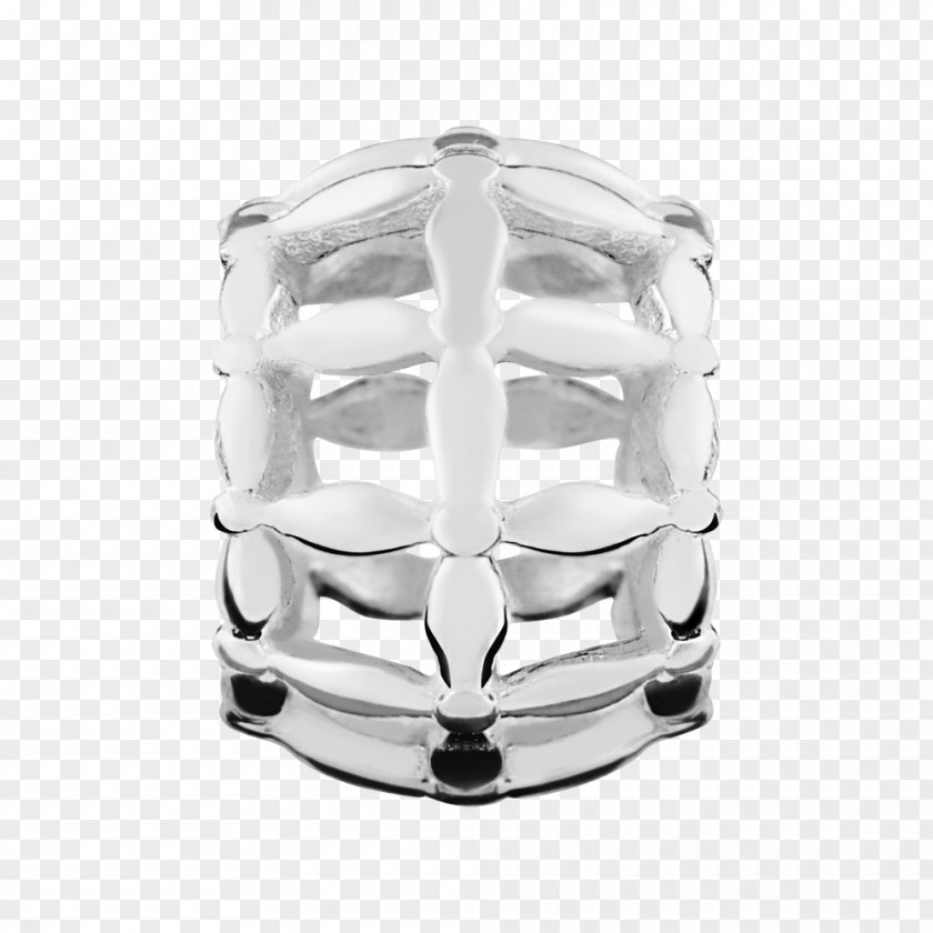 Silver Square Body Jewellery PNG